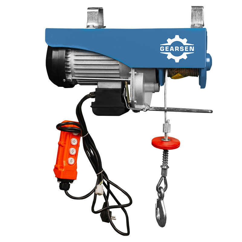 Мини электрическая таль комбинированная GEARSEN PA 220В, 125/250кг, 12/6м - 4